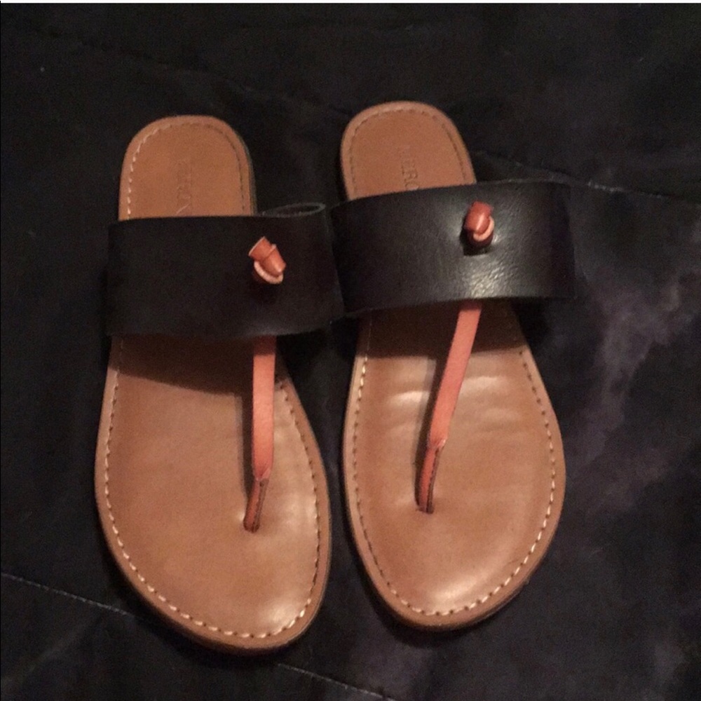 Two tone sandals